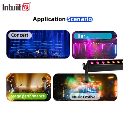 IP20 24x2W RGBW 4in1 Batterie drahtlos Smart Sound-active Control LED Wandspüler-Streifenlicht