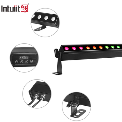 Batteriebetriebener 24x2W DMX512 LED Wall Washer IP65 wasserdicht mit RGBW-Effekten für kommerzielle Außenbeleuchtung
