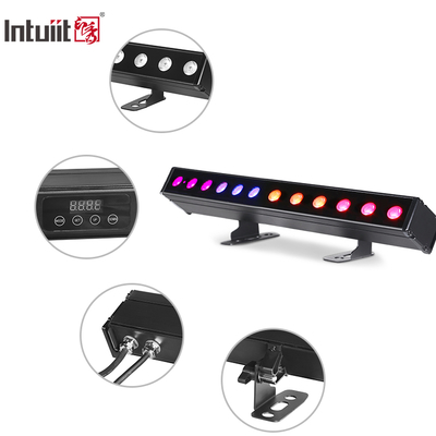 IP65 Batteriebetrieb Led Wandspüler 12pcsx2W Rgbw 4in1 Led Bar Licht für den Außenbereich