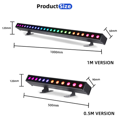 IP65 Batteriebetrieb Led Wandspüler 12pcsx2W Rgbw 4in1 Led Bar Licht für den Außenbereich