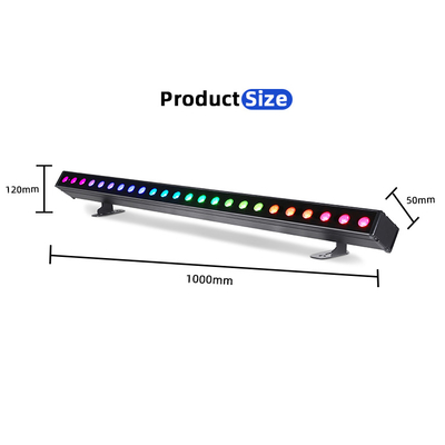 Außenbau Led Wand Waschmaschine Licht IP65 24 * 2w Wasserdicht RGBW Wand Waschmaschine Bar DJ Led Pixel Bar Bühnenlicht Party
