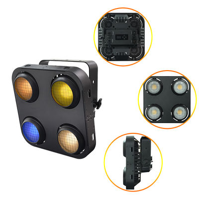 4-Auge LED COB Blinder Licht 4x90W RGB Warm Weiß Bernstein Bühnenblinder Strobe DMX512 Pixel Steuerung Bühnenleuchten für Veranstaltung Party
