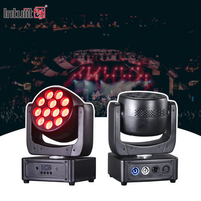 12*8W RGBW 4in1 LED Stage Lighting Mini Wash Rotating Light Moving Head dj Lights with Sound DMX512 Control for Parties Disco KTV