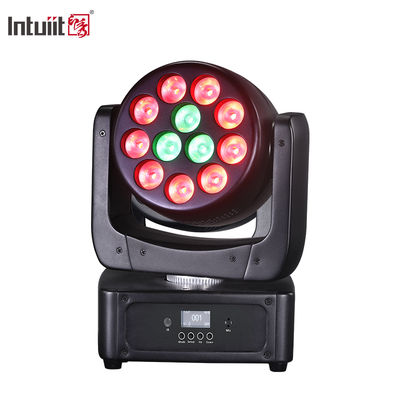 12x8W RGBW LED Moving Head Wash Bühnenlicht Disco Party Beam Effekt DMX Steuerung für Nacht-Themenpark