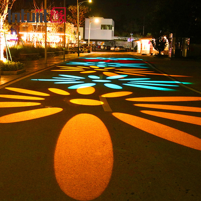 Professioneller 200W Outdoor Wasserdichter Werbe LED Rotierender Gobo Logo Projektor Projektionsstrahler IP65