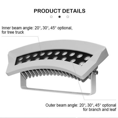 36W LED-Floodlicht mit Farbwechselfunktion für Außenbäumeleuchtung IP65 Aluminiumlampenkörper Wechselstromversorgung