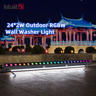 24*2W LED Waschmaschine Wandlicht Außen IP65 wasserdicht RGBW Farbenfrohe Gebäude Wand Waschmaschine Lichter