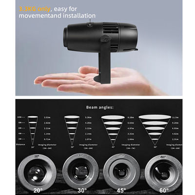 Kundenspezifische Werbeschilder 60W statischer Schilderprojektor, LED-Werbung, wasserdichter Outdoor-Projektor-Schriftzug