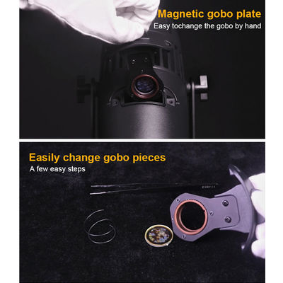 Outdoor 60W IP65 Waterproof LED Logo Projector Aluminum Gobo Projectors Outdoor Advertising Projection