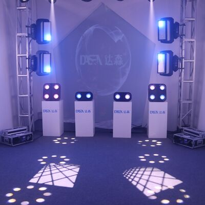 2 Augen LED Blinder Strobe Wash DJ Scheinwerfer DMX 200W Kalt-Warm-Weiß Publikum Beleuchtung für Kirche Veranstaltungsort