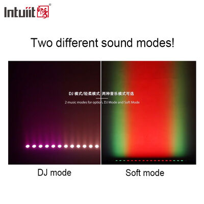 24x2W RGBW 4-in-1 LED Linear Wall Washer Bar — DMX512 Soundaktivierte Bühnenwaschlicht für Gebäude & Veranstaltungen