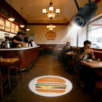 Gobo Projektor Logo Design LED 40W Werbelicht