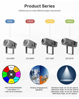 Professionelle 400W IP65 Wasserdichte Außenlandschaftsarchitektur Led-Wasserwellen-Effektlicht