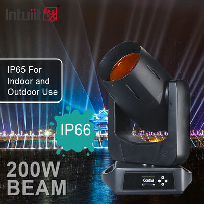 200W LED-Strahl-Bewegungskopf DMX Gobo IP66 8 Facetten Prisma +4 Linear Prisma Dj Bühnenbewegungskopflicht
