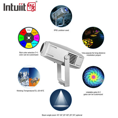 LED-Gobo-Projektor-Licht, 400 W, rotierender Logo-Bildprojektor, DMX512-Bühnenbeleuchtung für professionelle Show-Ausstellungsveranstaltungen