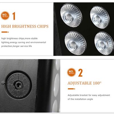 Professionelles, wasserdichtes IP65-LED-Flutlicht, 15 x 5 W, RGBW, 4-in-1-Landschaftsstrahler für den Außenbereich, architektonisches Waschlicht aus Aluminium