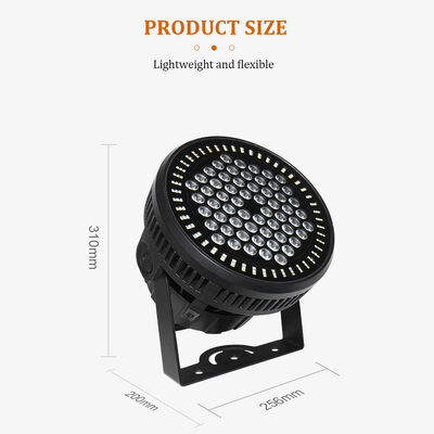 60*12W RGBW 4in1 IP65 Outdoor LED PAR Can Uplighting Set DMX512 Bühnenwaschlicht für Hochzeitsveranstaltungen Gebäudefassade