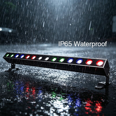 140W RGBW 4in1 IP65 Wasserdichtes LED-Linear-Wandspüler 14x10W DMX512/RDM Stadtfarbe Gebäudebeleuchtung