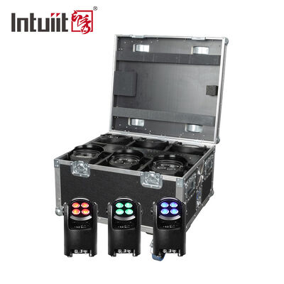 Professionelle IP54 Wireless DMX Batterie LED Par Light 4*12W RGBW 4-in-1 - Fernbedienung Hochzeitsbeleuchtung