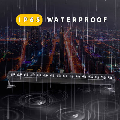 IP65 Outdoor 16x5W RGBW 4-in-1 LED-Linienwandspüler-Lampenlicht DMX512 Bühnenarchitektur Waschbeleuchtung