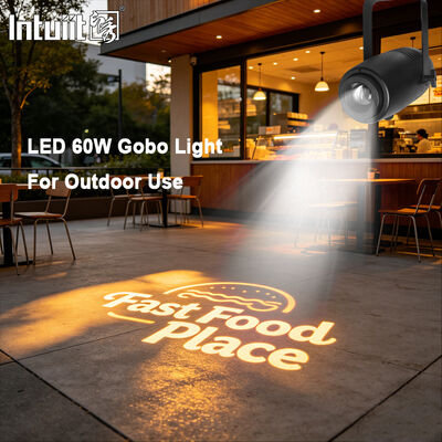 60W hochauflösendes Led-Logo-Projektor Licht Außen IP65 wasserdicht Gobo-Projektor LED Werbebeleuchtung