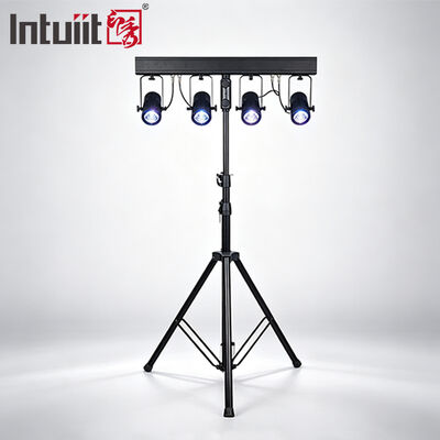 4x20W RGBW 4-in-1 LED PAR Uplighting Kit ️ 4.5° Narrow Beam DMX512 Bühnenwaschsystem für Hochzeiten, DJs & Events