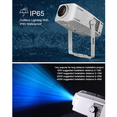 Außen IP65 Wasserwelleffekt Projektor RGBW LED, 60W bis 400W Optionen, DMX512, Bewegt Wellenlicht für Fassaden, Gärten