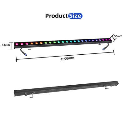 2x24W RGBW 4-in-1 IP65 Outdoor LED Linear Wall Washer — DMX512 Wasserdichtes Wash Light für Gebäude, Brücken & Landschaft