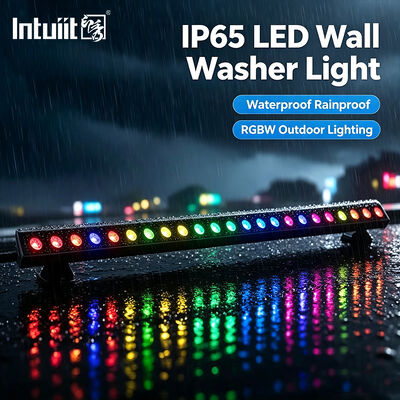 2x24W RGBW 4-in-1 IP65 Outdoor LED Linear Wall Washer — DMX512 Waterproof Wash Light for Building, Bridge & Landscape