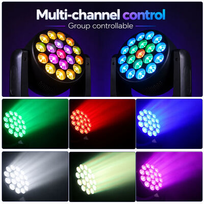19x8w Rgbw 4in1 Bewegliche Kopfwaschlampe DJ Disco Led Bühnenleuchten