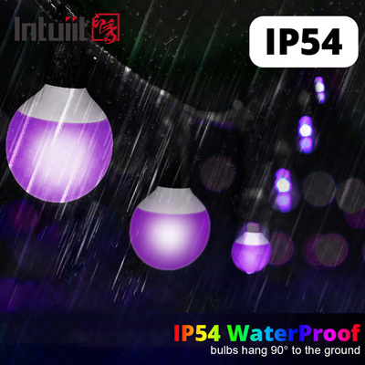 IP54 führte Weihnachtspixel-Birnen-Weihnachtsdekor des Stadiums-Licht-RGBW 15m geführten im Freien