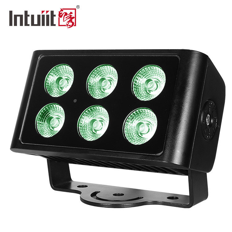 LED-Stadiums-Flut-Lichter im Freien 6Pcs*5W RGBW 4 in 1 Steuerung der LED-Wand-Waschmaschinen-DMX