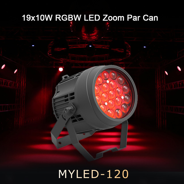 LED Par 19*10W RGBW 4in1 Wasserdicht DMX LED Par Beleuchtung für Party oder Bühne Nachtbar
