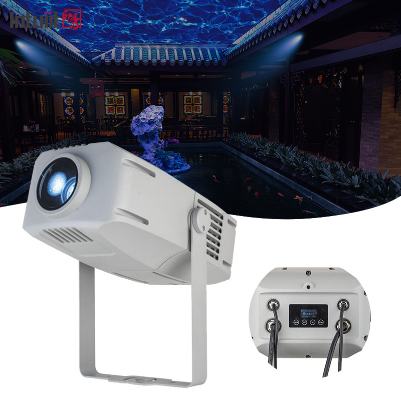 Wasserdicht IP65 400w Gobo Projektor Licht Custom Logo Drehbare Gobo Licht Für Korridor Treppen Gebäude Werbelicht