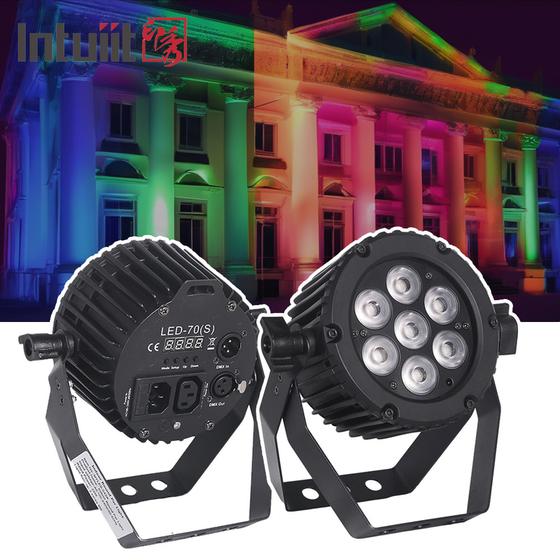 22W Aluminium LED Par Lichter DMX 512 Party Club Disco Beleuchtung RGBW 3in1 LED Par Kann Bühnenleuchten