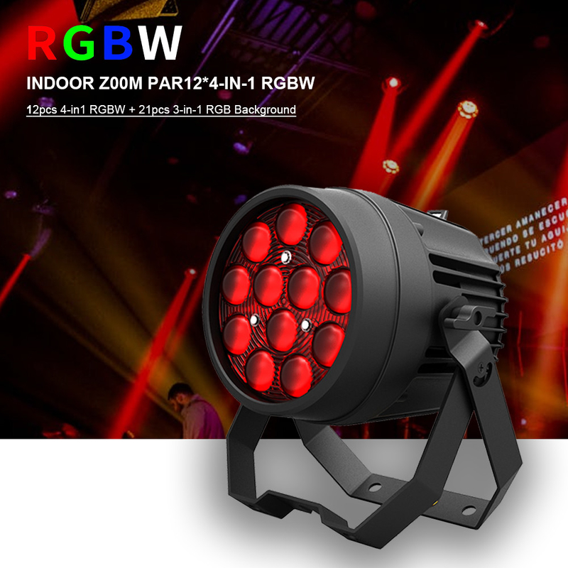 Aluminiumlegierung LED Flat Par 12x10W RGBW 4in1 DMX512 für Discos Party Bühne Hochzeit Konzert Theater Effekt Beleuchtung