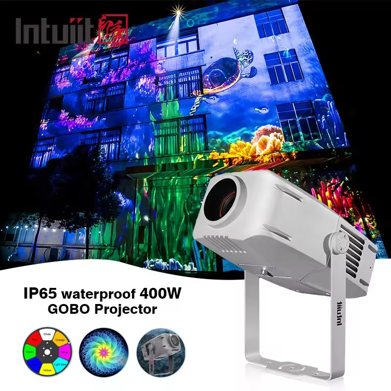 Tragbares Mini Digital Custom Gobo Projector Flut-Licht LED IP65 im Freien auf Stand