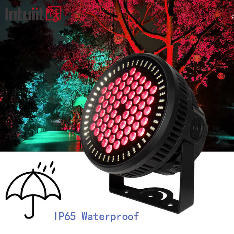 60*12W RGBW 4in1 IP65 Outdoor DJ Bühnenbeleuchtung Wasserdicht DMX LED Par Licht für Veranstaltung Konzertbeleuchtung
