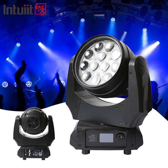 Led RGBW 4in1 Bühnenleuchten bewegliche Kopf Nachtclub DJ Bühne 12X10W LED-Licht führte bewegliche Kopfwaschung