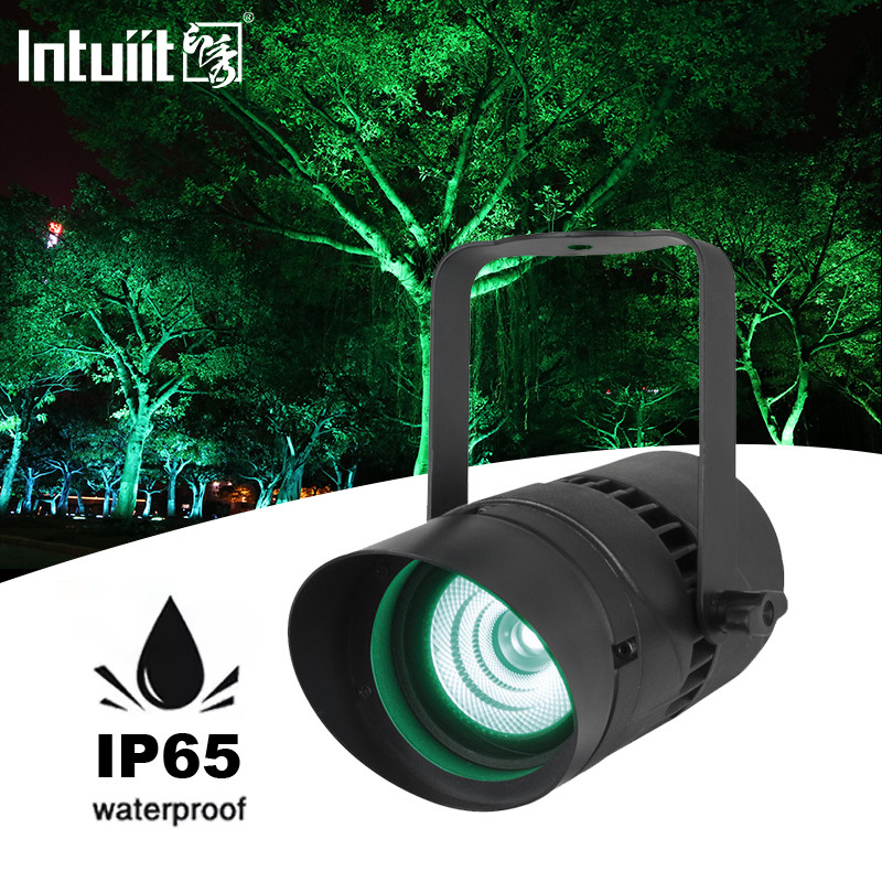 Spotlicht 15W DMX512 RGBW Schmalstrahl Richtlichtschicht Landschaftsgartenlicht für Hof Garten Rasen Wand Terrasse