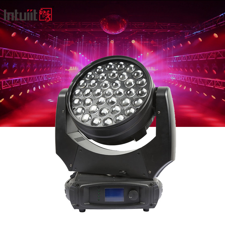 37x10W RGBW 4in1 Led Wasch Bühnenbeleuchtung DMX Professionelle DJ Lichter 370W Zoom Bewegliche Kopfleuchte Für Party