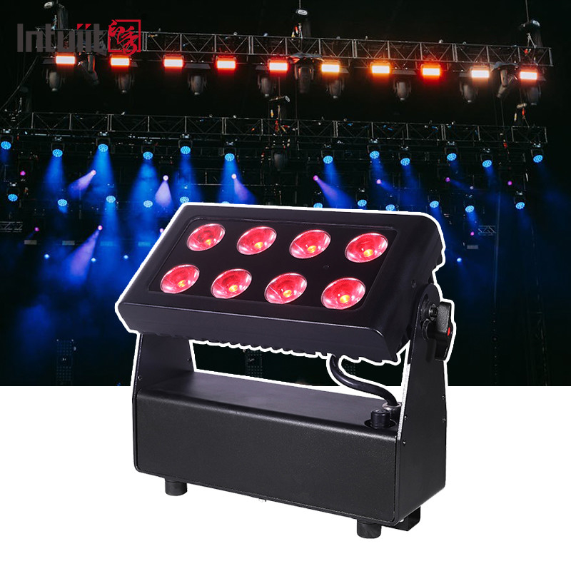 8x15w RGBW DMX512 IP65 wasserdicht DJ Hochzeitsbühne Stadtfarbe Wandspüler Außenflut LED Waschlicht