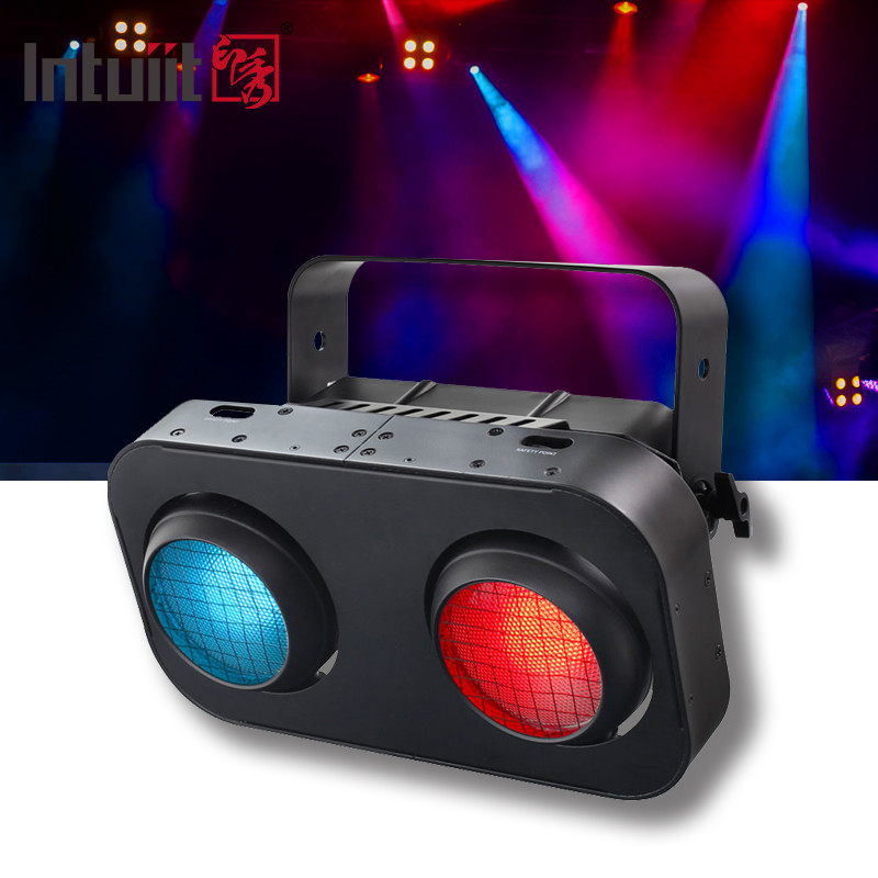 Bühnenpublikumslicht 2-Augen RGBW 4in1 Led Cob Blinder 200W für Disco Bühnenleuchten