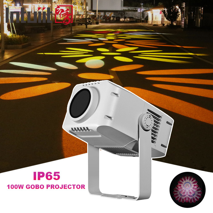Außenwasserdicht 100W Led Logo Projektor Licht Rotationsbild Werbeprojektor Gobo
