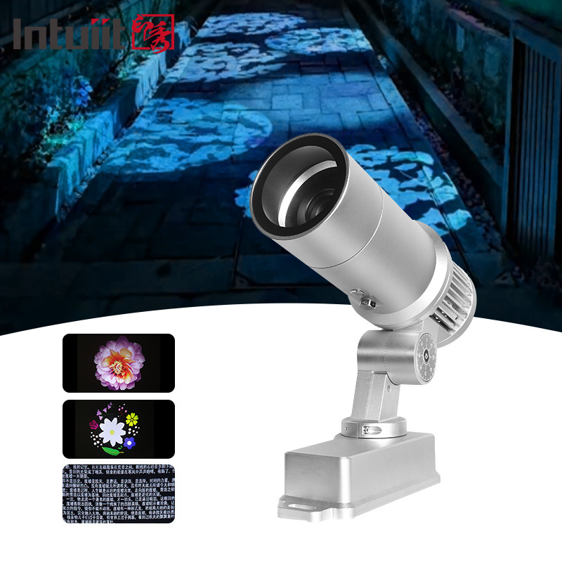 60W Custom Led HD Farbwandlung Innen- und Außenbereich ip65 Wasserdicht Drehbare Werbebildprojektionslampe Gobo Logo Projektor