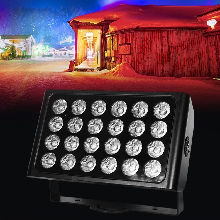 24x10w 4in1 Rgbw Led Außenwandspüler Flutlichter Garten Hochzeitsfeier Dj Bühnenlicht