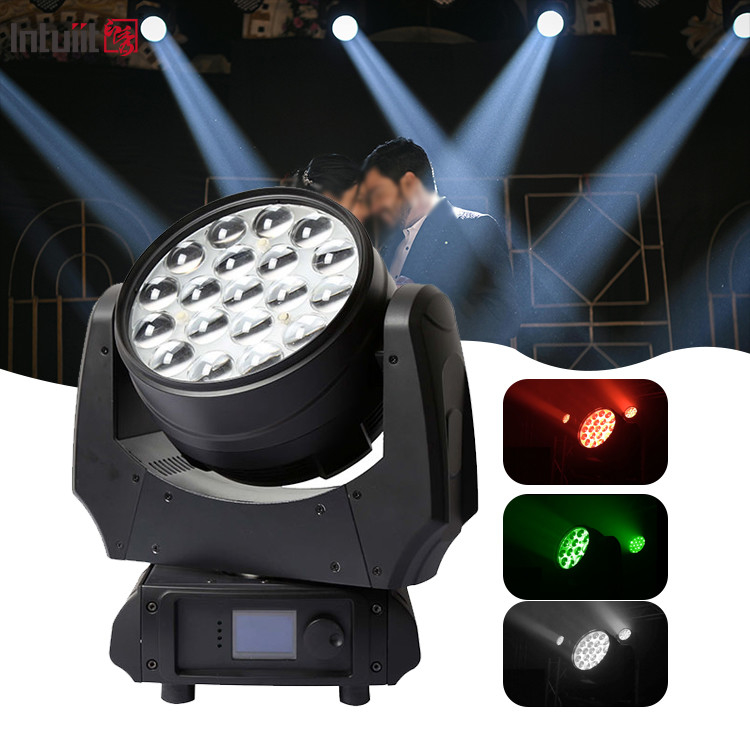 LED-Bühnenlicht 19x10W DMX RGBW 4in1 Zoom LED Waschwand Bewegliche Kopflichter Für DJ Bar Disco Club Konzert