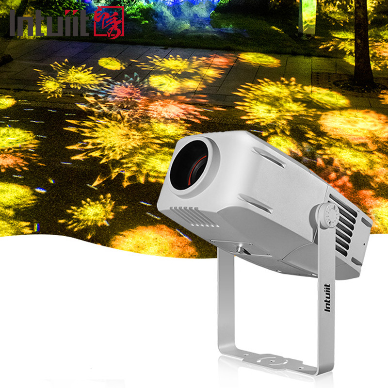 200W Außenwasserdichtes Muster LED Gobo Image Logo Projektor Licht für Plaza Weihnachtsfest Werbung