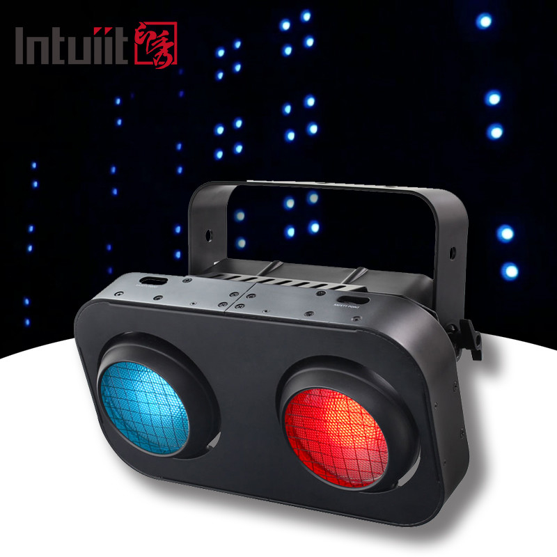 200W RGB Cob Bühne LED Publikum Blinder Licht Warm / kühl Weiß Aluminium Körper 2-Augen Projektionsleuchten 200W Leistung