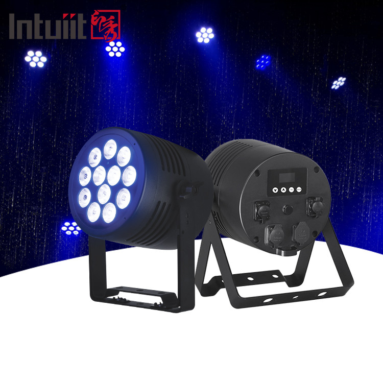 12*20w RGBWA+UV LED Außenwasserdichte Aufleuchten Wireless Dmx Batteriepar Licht für Hausdekoration Bühneffekte Veranstaltung Club